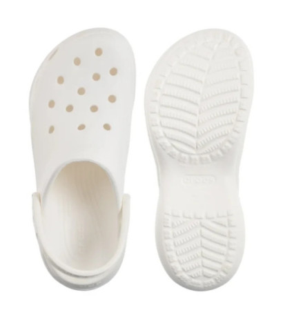 Crocs Classic Bae Clog W White 206302-100 (CR217-b) Moteriški batai/šlepetės