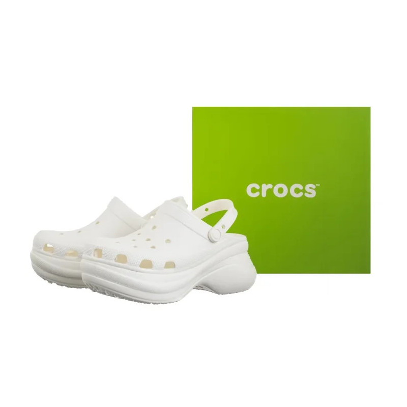 Crocs Classic Bae Clog W White 206302-100 (CR217-b) Moteriški batai/šlepetės