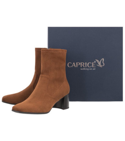 Caprice Brązowe 9-25305-27 374 Cognac Stretch (CP273-a) batai
