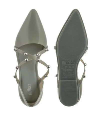 Melissa Pointy Stripe AD 33321/50857 Green/Silver  (ML206-c) sandalai