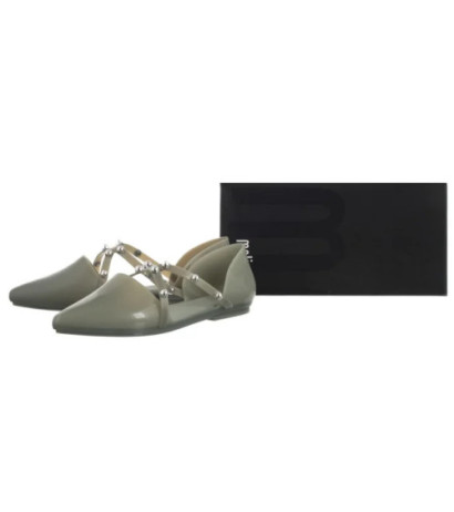 Melissa Pointy Stripe AD 33321/50857 Green/Silver  (ML206-c) sandalai