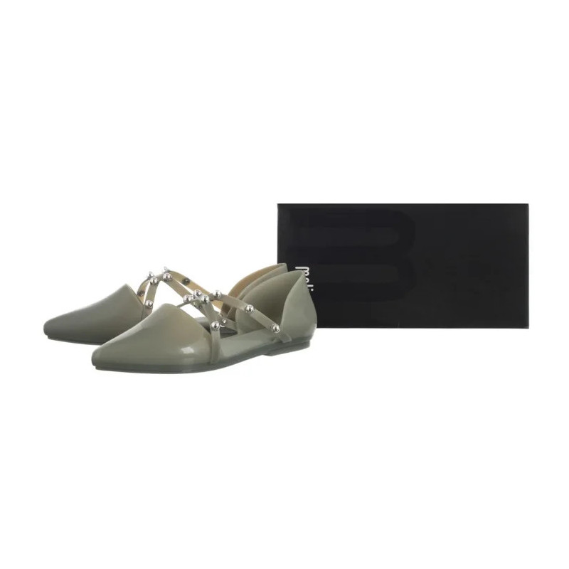 Melissa Pointy Stripe AD 33321/50857 Green/Silver  (ML206-c) sandalai