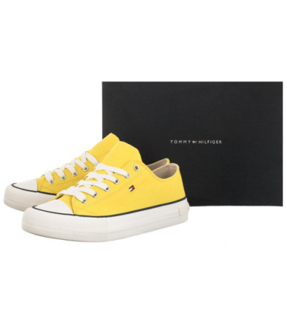 Tommy Hilfiger Low Cut Lace-Up Sneaker Yellow T3A4-32118-0890 200 (TH414-a) bateliai