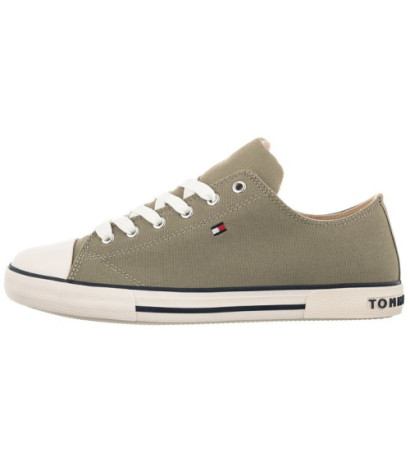 Tommy Hilfiger Low Cut Lace-Up Sneaker Military Green T3X4-32207-0890 414 (TH415-e) bateliai