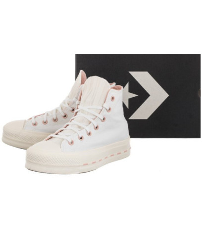 Converse CT All Star Lift Hi White/Egret/Pink Clay 572709C (CO531-a) bateliai