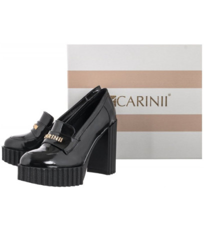 Carinii Czarne Lakierowane B8012-037-000-000-F10 (CI647-a) bateliai