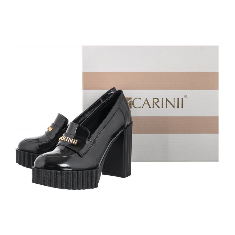 Carinii Czarne Lakierowane B8012-037-000-000-F10 (CI647-a) bateliai