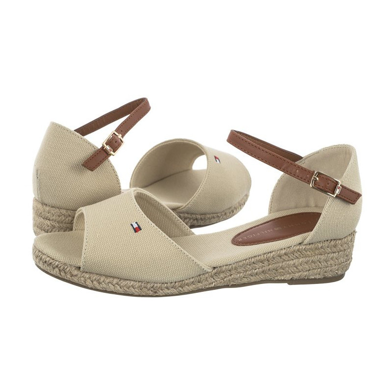 Tommy Hilfiger Rope Wedge Sandal Beige T3A7-32185-0048 500 (TH417-b)