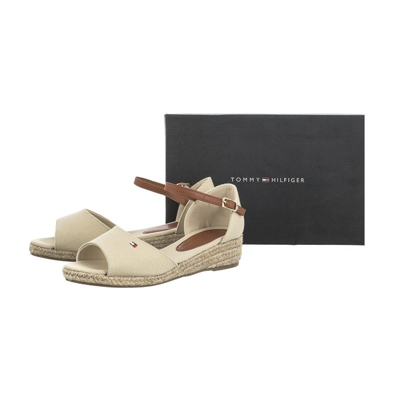 Tommy Hilfiger Rope Wedge Sandal Beige T3A7-32185-0048 500 (TH417-b)