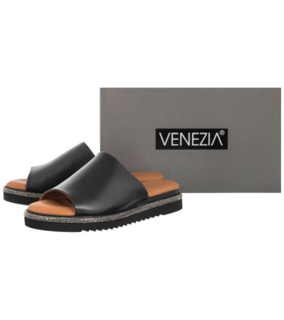 Venezia Czarne 0137271D BLACK (VE626-a) Moteriški batai/šlepetės