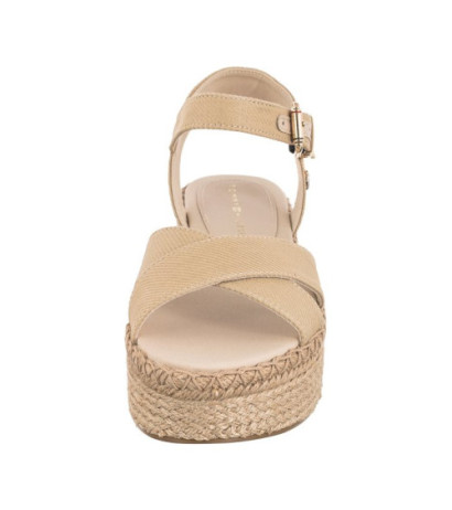 Tommy Hilfiger Shiny Touches Flatform Wedge Light Gold FW0FW06245 0LJ (TH480-a) sandalai