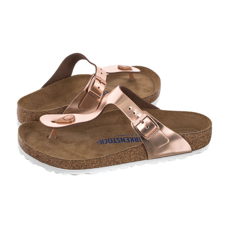 Birkenstock Gizeh BS Soft Footbed Metallic Copper 1005048 (BK189-a) šlepetės