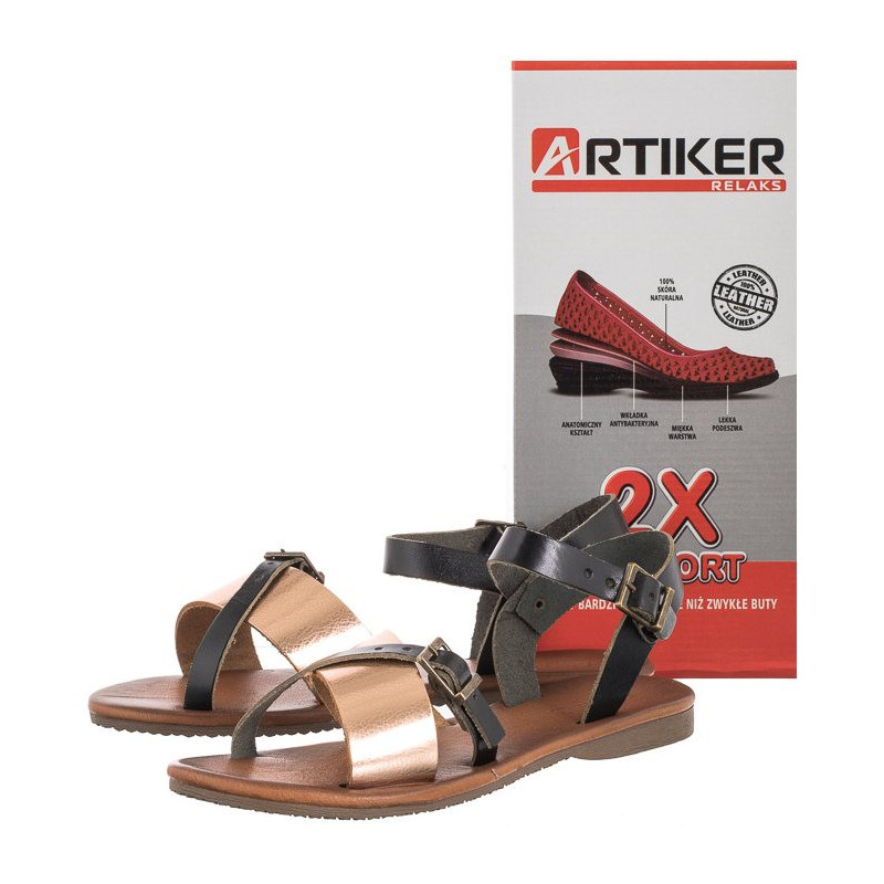 Artiker Czarne 48C0422 (AR41-a) sandalai