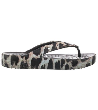 Crocs Classic Platform Animal Remix Flip W Black/Leopard 207845-0CU (CR235-a) šlepetės