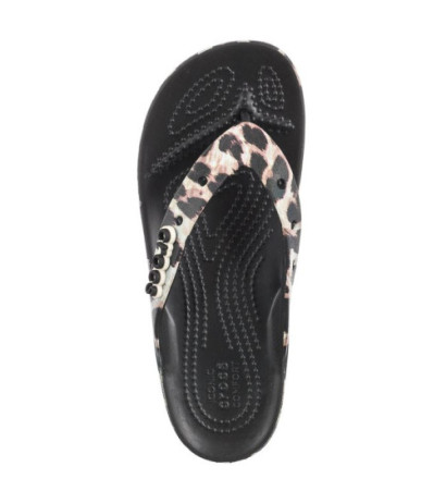 Crocs Classic Platform Animal Remix Flip W Black/Leopard 207845-0CU (CR235-a) šlepetės