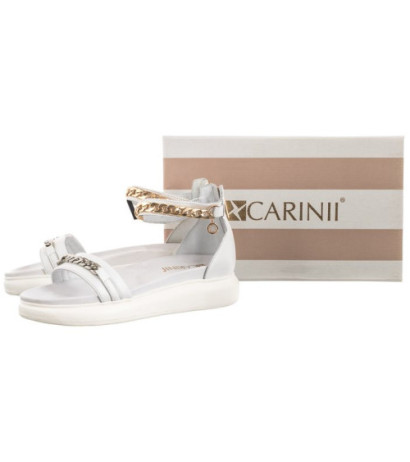 Carinii Białe B7249-L46-000-000-E48 (CI680-a) sandalai
