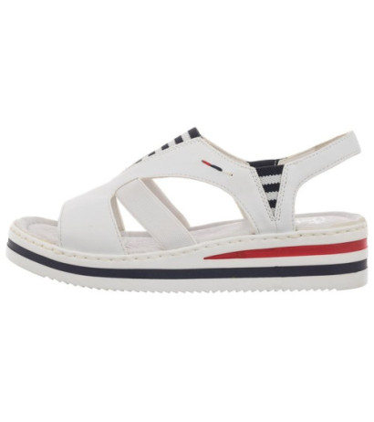 Rieker Białe V02Y5-80 White (RI1-a) bateliai