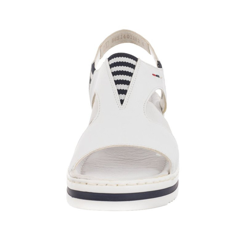Rieker Białe V02Y5-80 White (RI1-a) sandalai