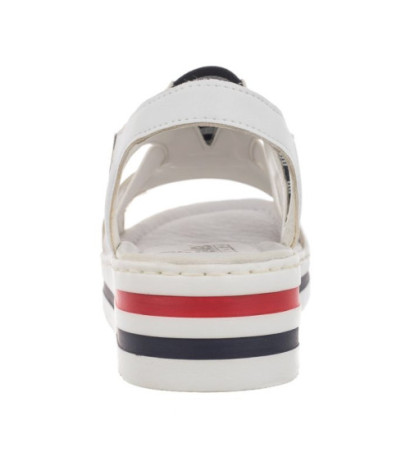 Rieker Białe V02Y5-80 White (RI1-a) sandalai
