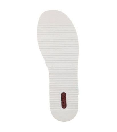 Rieker Białe V02Y5-80 White (RI1-a) sandalai