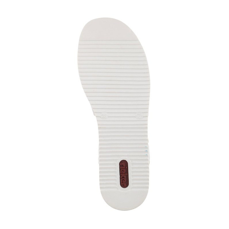 Rieker Białe V02Y5-80 White (RI1-a) sandalai