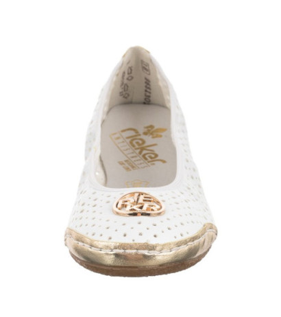 Rieker Białe 41459-80 White (RI5-a) bateliai