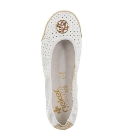 Rieker Białe 41459-80 White (RI5-a) bateliai