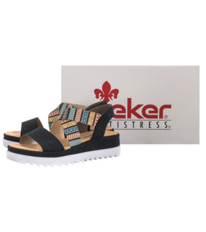Rieker Granatowe V44G8-14 Blue Combination (RI2-b) sandalai