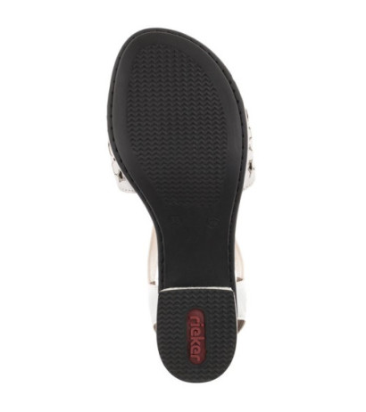 Rieker Białe 64677-80 White (RI12-a) sandalai
