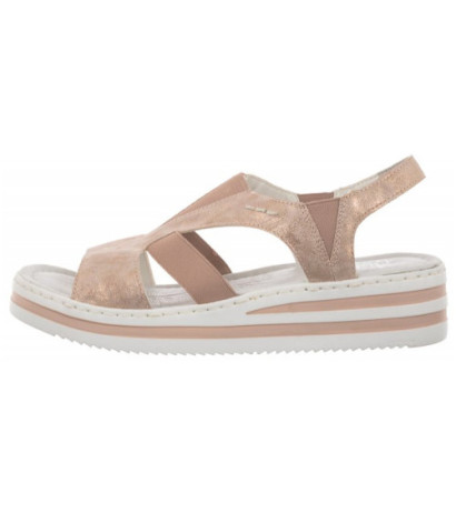 Rieker Różowe V02Y5-31 Rosa (RI1-b) sandalai