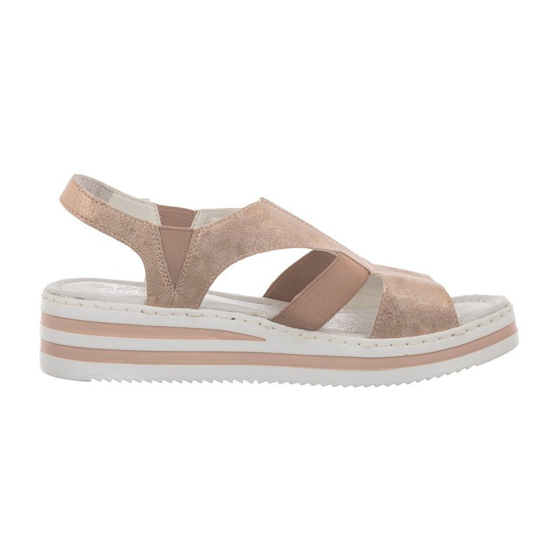 Rieker Różowe V02Y5-31 Rosa (RI1-b) sandalai