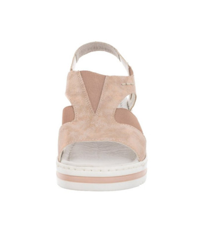 Rieker Różowe V02Y5-31 Rosa (RI1-b) sandalai
