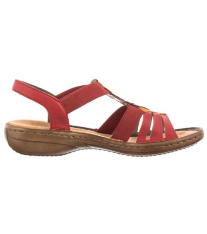 Rieker Czerwone 60804-33 Red Combination (RI24-a) sandalai