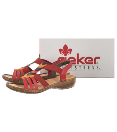 Rieker Czerwone 60804-33 Red Combination (RI24-a) sandalai