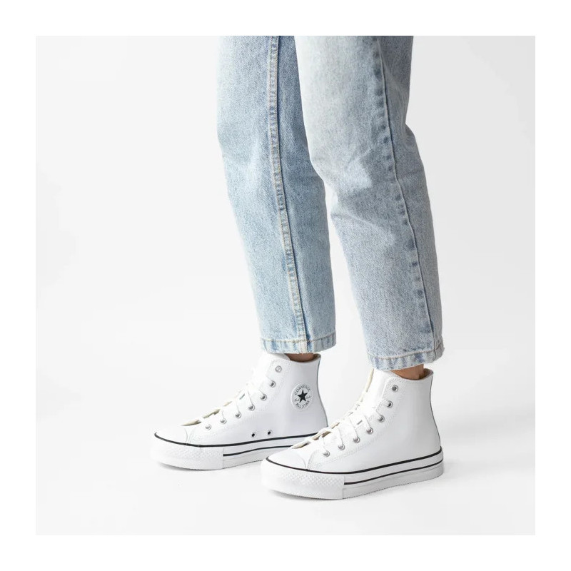 Converse CTAS Eva Lift Hi White/Natural Ivory/Black A02486C (CO573-a) bateliai