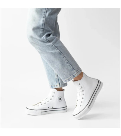Converse CTAS Eva Lift Hi White/Natural Ivory/Black A02486C (CO573-a) bateliai
