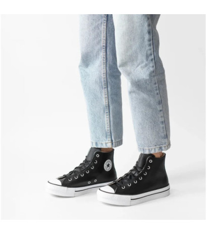 Converse CTAS Eva Lift Hi Black/Natural Ivory/White A02485C (CO573-b) bateliai