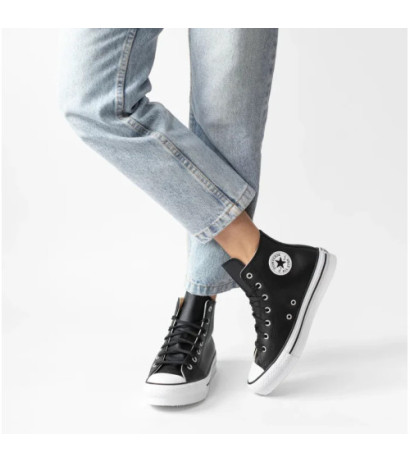 Converse CTAS Eva Lift Hi Black/Natural Ivory/White A02485C (CO573-b) bateliai