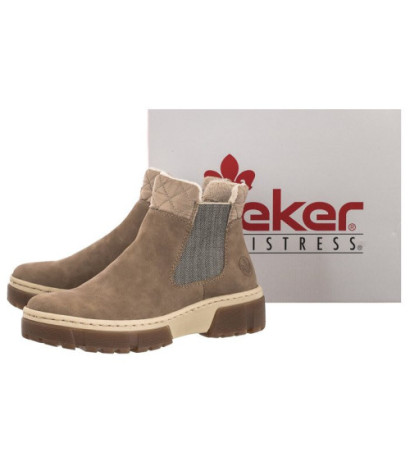 Rieker Beżowe X8674-64 Beige (RI34-a) batai