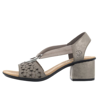 Rieker Białe 64677-64 Beige (RI12-b) sandalai
