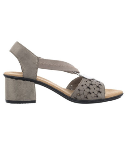Rieker Białe 64677-64 Beige (RI12-b) sandalai