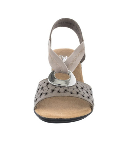 Rieker Białe 64677-64 Beige (RI12-b) sandalai