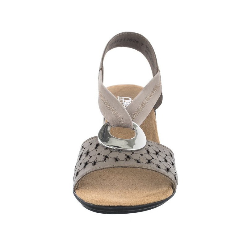 Rieker Białe 64677-64 Beige (RI12-b) sandalai