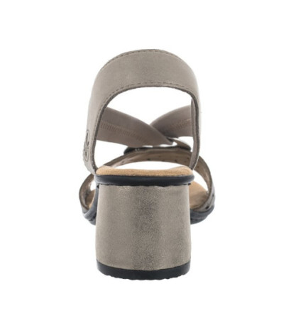 Rieker Białe 64677-64 Beige (RI12-b) sandalai