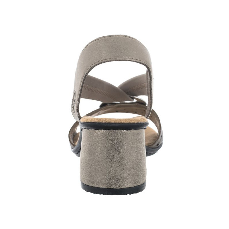 Rieker Białe 64677-64 Beige (RI12-b) sandalai