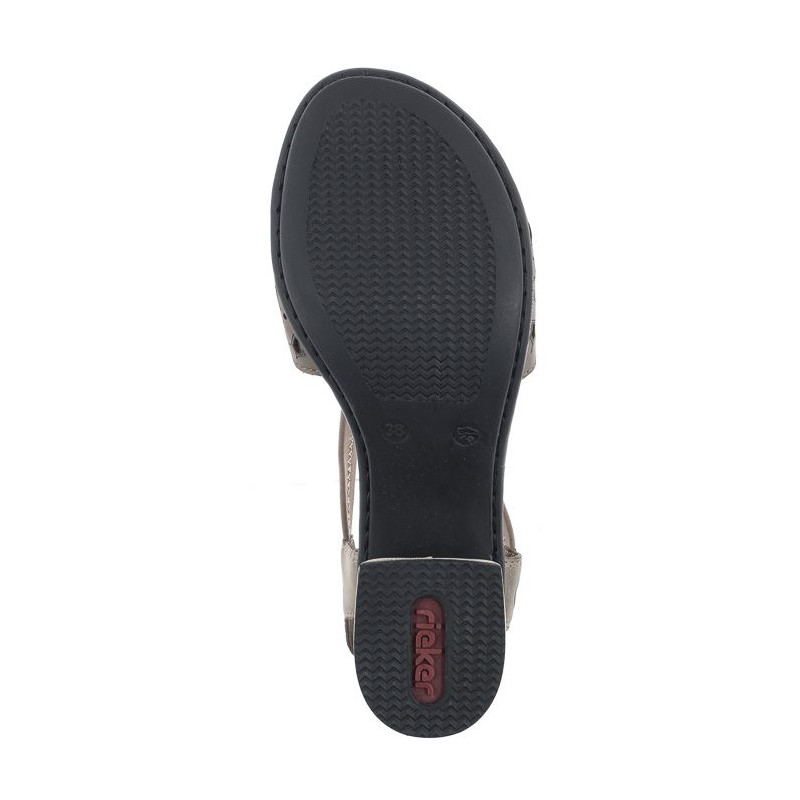 Rieker Białe 64677-64 Beige (RI12-b) sandalai