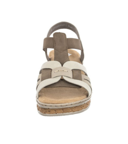 Rieker Beżowe 62918-22 Beige Combination (RI30-b)