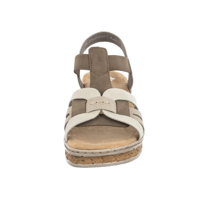 Rieker Beżowe 62918-22 Beige Combination (RI30-b)