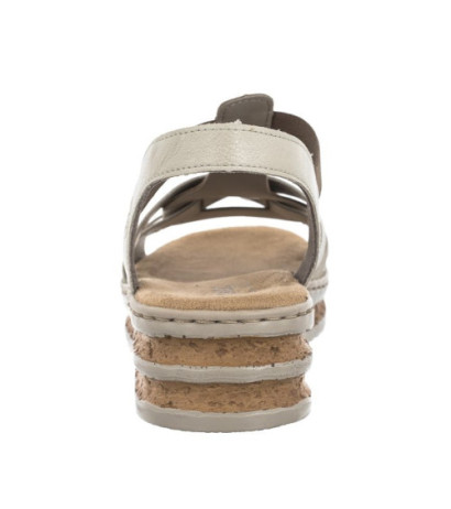 Rieker Beżowe 62918-22 Beige Combination (RI30-b)