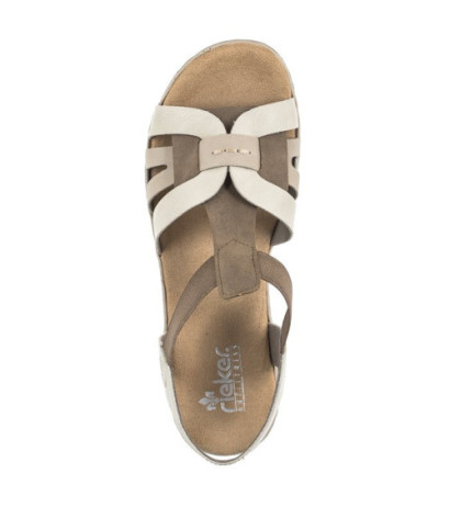 Rieker Beżowe 62918-22 Beige Combination (RI30-b)
